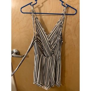 American Eagle Outfitters Pants - AE Striped Strappy Romper American Eagle Outfitters Pants - AE Striped Strappy Romper